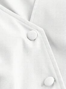 Women'S Sleeveless White Casual Blazer Dress