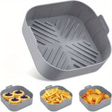 2pcs 8.27 Inches Reusable Air Fryer Liner - Heat Resistant, Easy Clean, Suitable for 5.5 to 7 QT Air Fryer, Air Fryer Accessories, Silicone Pot