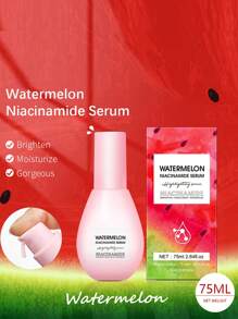 Watermelon Primer Cream, Niacinamide Dew Hydrating Serum with Hyaluronic Acid, with Vitamin E