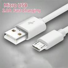 Micro USB Cable Android Charger Fast USB Charging Cable Compatible With Samsung Galaxy S7/S5/J3/J5/J7, HTC, Kindle, Nexus, Nokia And More(White) Compatible With Samsung Galaxy S7/
