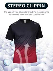 Boyfriend Style Men Quick-Dry Short Sleeve Sports T-Shirt Loose Fitness Running Basketball Training Clothes For Summer