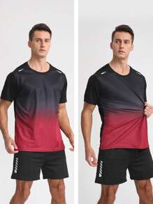 Boyfriend Style Men Quick-Dry Short Sleeve Sports T-Shirt Loose Fitness Running Basketball Training Clothes For Summer