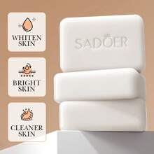 SADOER 100g Niacinamide Arbutin Handmade Soap Whitening Soap, Removes Blackheads, Brightens Skin Tone, Deep Cleansing Oil Control Bath Soap