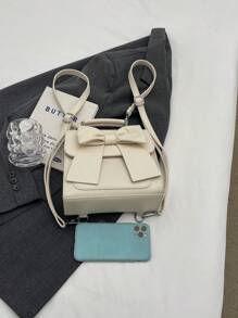 Simple Bow Knot Multifunctional Shoulder Bag Suitable For Women Daily Use