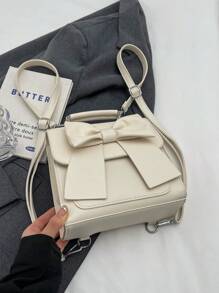 Simple Bow Knot Multifunctional Shoulder Bag Suitable For Women Daily Use
