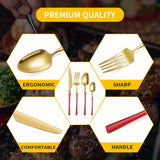 32pcs Elegant Stainless Steel Silverware Set - Polished Cutlery for 8, Versatile for Home, Restaurants & Holidays