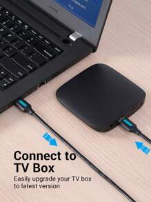 VENTION USB A To USB A Cable USB 2.0 A Male-To-Male Cable USB Cord High Speed Data Cable Compatible With Laptop, Radiator, Camera, TV BOX, Hard Drive, Desktop, All-In-One PC, Smart TV And More, Black