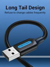 VENTION USB A To USB A Cable USB 2.0 A Male-To-Male Cable USB Cord High Speed Data Cable Compatible With Laptop, Radiator, Camera, TV BOX, Hard Drive, Desktop, All-In-One PC, Smart TV And More, Black