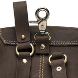 1PC Vintage Leather Waist Bag Crazy Horse Leather Men's Bag Retro Handmade Leather Belt Bag Men's First Layer Small Satchel Mobile Phone Bag