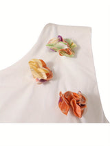 Amemory In Little Girls Colorful Floral Bubble Dress