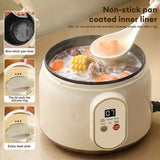 1.8L Low Carb Rice Cooker For 1-3 People, Rice and Grain Multifunctional Electric Cooking Pot, 6 Cooking Functions, Smart Mini Rice Cooker & Steamer, Nonstick Pot, For Rice, Porridge, Soup - For Dorms, Home, RV, Kitchen Acces
