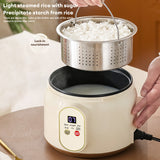 1.8L Low Carb Rice Cooker For 1-3 People, Rice and Grain Multifunctional Electric Cooking Pot, 6 Cooking Functions, Smart Mini Rice Cooker & Steamer, Nonstick Pot, For Rice, Porridge, Soup - For Dorms, Home, RV, Kitchen Acces