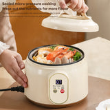 1.8L Low Carb Rice Cooker For 1-3 People, Rice and Grain Multifunctional Electric Cooking Pot, 6 Cooking Functions, Smart Mini Rice Cooker & Steamer, Nonstick Pot, For Rice, Porridge, Soup - For Dorms, Home, RV, Kitchen Acces