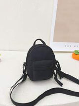 1pc Fashionable Nylon Zipper Closure Children Bag, Korean Version Simple Shoulder Bag Suitable For Daily Use, Unisex