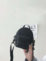 1pc Fashionable Nylon Zipper Closure Children Bag, Korean Version Simple Shoulder Bag Suitable For Daily Use, Unisex