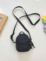 1pc Fashionable Nylon Zipper Closure Children Bag, Korean Version Simple Shoulder Bag Suitable For Daily Use, Unisex