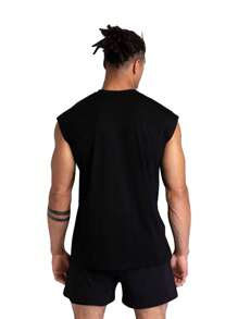 Boyfriend Style Men Lightning Print Sports Tank Top