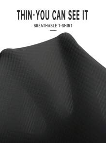 Men's Sports Tank Top Lightweight Casual T-Shirt, Suitable For Fitness & Running