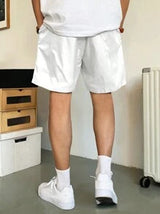 Manfinity Hypemode Loose Fit Men's Shorts With Slant Pockets And Drawstring Waist