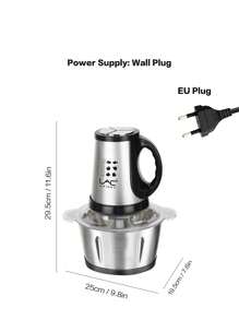 LAC Upgraded LAC 3L Capacity Household Mincer With Safety Lock, Detachable Stainless