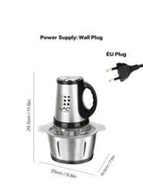 LAC Upgraded LAC 3L Capacity Household Mincer With Safety Lock, Detachable Stainless