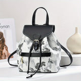 2024 New Elegant Flower Pattern Backpack, Premium PU Leather Shoulder Bag Crossbody Bag, Ladies' Work Bag School Bag, Fashion Design Backpack for Travel and Vacation