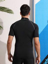 Smooth And Skin-Friendly Short Sleeve Compression RashGuard