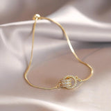 Classic Design Ring interlocki Golden Color Charm Bracelets For Womens 2024 New Fashion Jewelry Party Girl's Exquisite Accessories