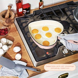 10" Enameled Cast Iron Heart Skillet, Pink Champagne by Drew Barrymore