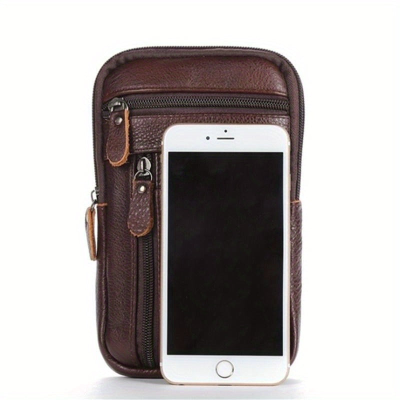 1PC Multi-function Leather Shoulder Messenger Bag Handbag Belt Bag for Men Casual Leisure