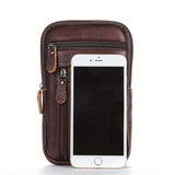 1PC Multi-function Leather Shoulder Messenger Bag Handbag Belt Bag for Men Casual Leisure