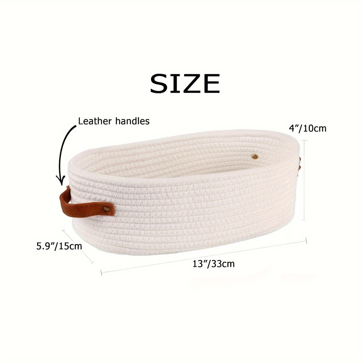 1pc Woven Storage Basket with Handle, Multifunctional Desktop Storage Box, Toilet Paper Storage Box On Top Of Toilet Top, double handle desktop home organizer - perfect bathroom essentials