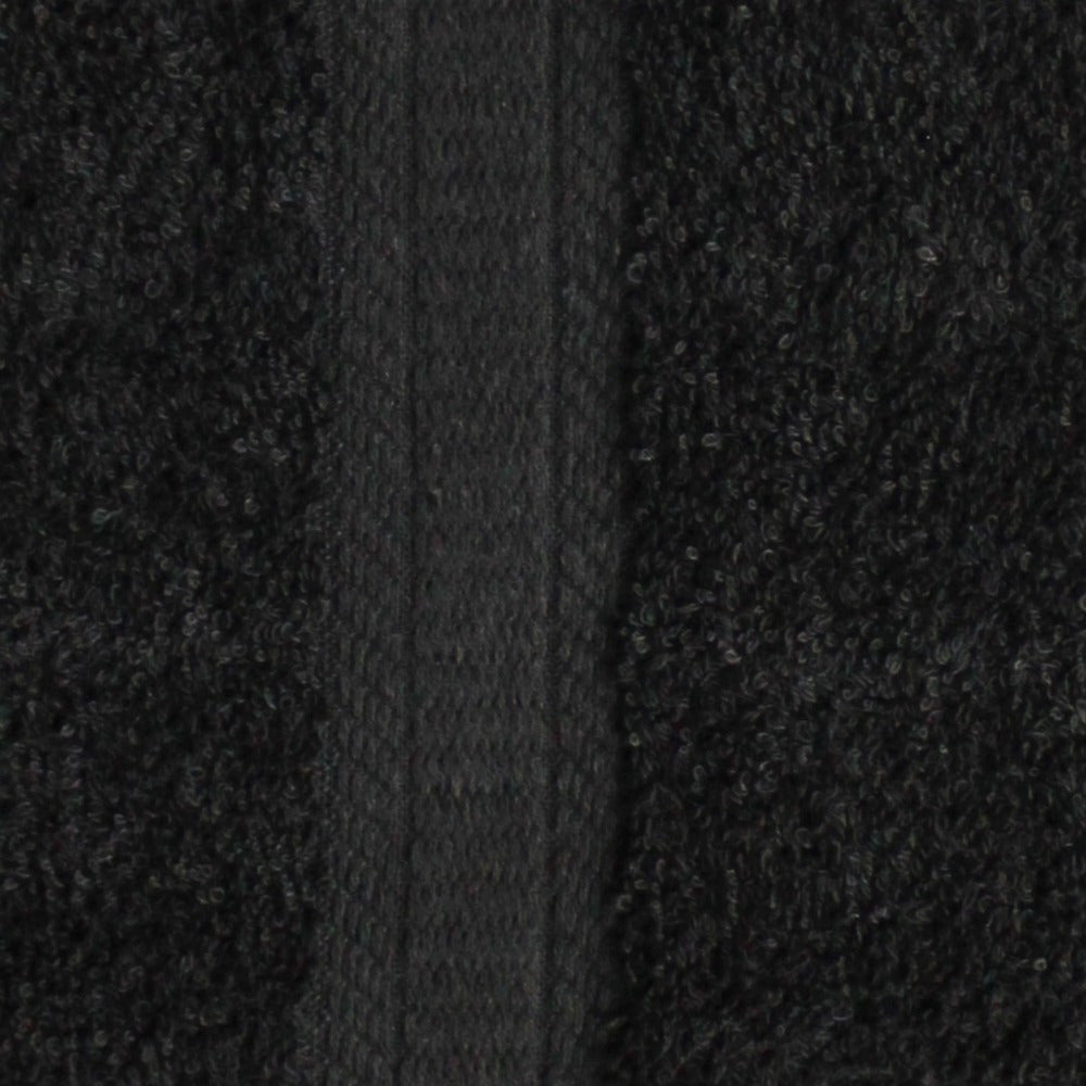 18-Piece Luxurious Solid Bath Towel Set Collection - Soft, Absorbent, and Quick-Drying - Black Color, Ideal for Bathroom Essentials and Everyday Use