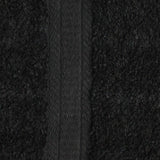 18-Piece Luxurious Solid Bath Towel Set Collection - Soft, Absorbent, and Quick-Drying - Black Color, Ideal for Bathroom Essentials and Everyday Use