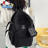 Sanrio Kurumi Fashionable Cute Cartoon School Bag Shoulder Bag Large Capacity Backpack Storage Bag Storage Bag Surprise Gift for Others