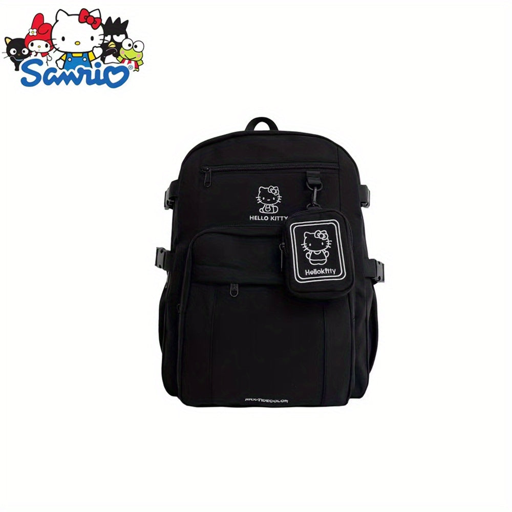 Sanrio Kurumi Fashionable Cute Cartoon School Bag Shoulder Bag Large Capacity Backpack Storage Bag Storage Bag Surprise Gift for Others