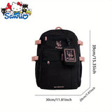 Sanrio Kurumi Fashionable Cute Cartoon School Bag Shoulder Bag Large Capacity Backpack Storage Bag Storage Bag Surprise Gift for Others