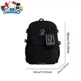 Sanrio Kurumi Fashionable Cute Cartoon School Bag Shoulder Bag Large Capacity Backpack Storage Bag Storage Bag Surprise Gift for Others