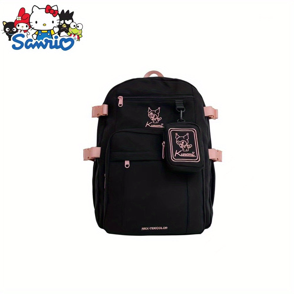 Sanrio Kurumi Fashionable Cute Cartoon School Bag Shoulder Bag Large Capacity Backpack Storage Bag Storage Bag Surprise Gift for Others