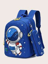 New Fashion Cartoon Shoulder Backpack With Small Bag