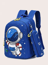 New Fashion Cartoon Shoulder Backpack With Small Bag
