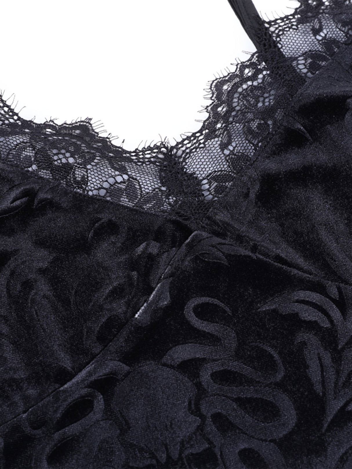 Women Casual Sexy Camisole Black Floral Lace Hem V-neck Sleeveless Camis Gothic Crop Tops Ladies Tank Tops Skinny Clubwear