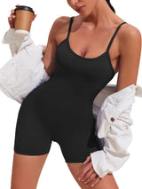 Jumpsuits for Women Yoga Spaghetti Strap Rompers Seamless 1Pcs Workout Sports Bra Unitard Bodysuit
