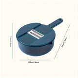 7 Replaceable Blades Multifunctional Manual Vegetable Cutter and Slicer Set with Plastic and Acrylic Grater, Shredder, and Slicing Tool, Hand Protector and Scraper for Kitchen Prep