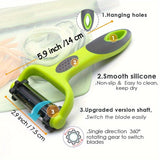 1pc Multifunctional Vegetable & Fruit Peeler with Julienne Grater & Shredder - Plastic Kitchen Gadget for Efficient Peeling, Grating, and Shredding, Ideal for Potatoes, Carrots, Cucumbers and More