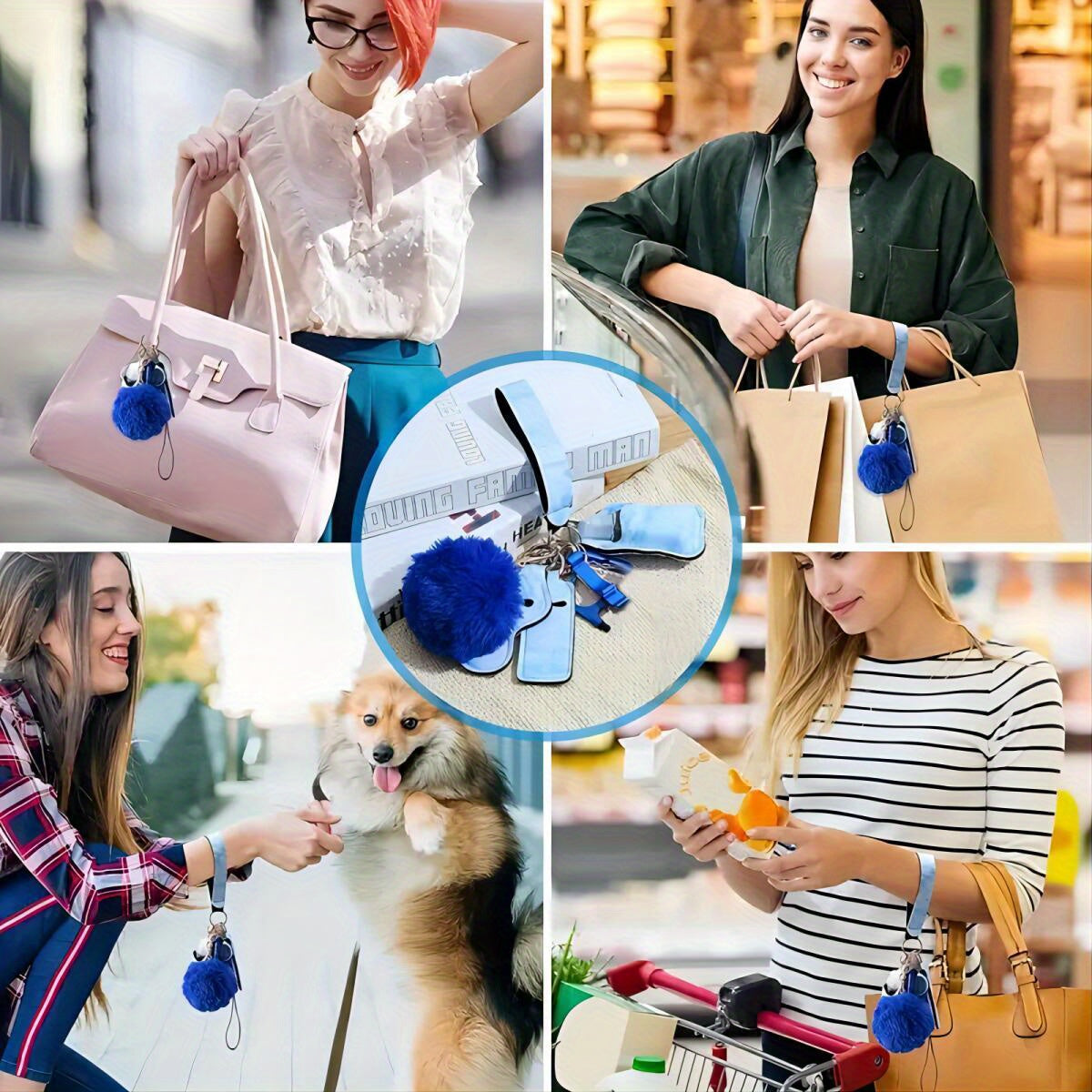 12 Pcs Safety Keychain Set for Women, Self-Defense, Multi-Functional