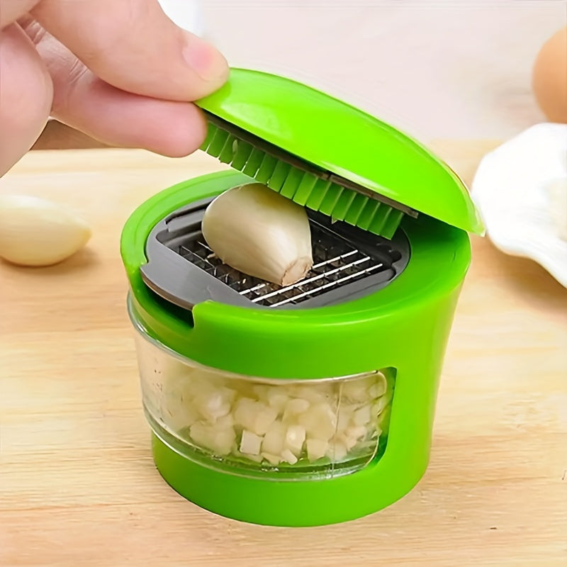 [Manual Garlic Slicer Grater] Multifunctional Garlic Press - Simple Manual Garlic Mincer, Slicer, Grater, Kitchen Tools, Kitchen Gadgets for Restaurant Food