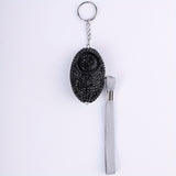 13-Piece Rhinestone Self-Defense Keychain Set - Stylish Wristband Keychain with Storage Bag and Pompom Card Bag Accessories for Women's Protection and Fashion - Strong, Durable, and Practical Christmas Gift or School Season A