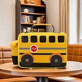 1PC Yellow School Bus Lunch Box Bag For Back To School Girls Boys Insulated Lunch Bags Reusable Lunch Cooler Tote For Women Work Travel Pinic,Back To School
