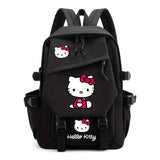 Sanrio Hello Kitty Backpack - Cute Nylon School Bag with Zip Closure, Fashionable Design